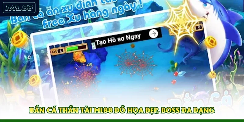 Bắn Cá Thần Tài ML88 đồ họa đẹp, boss đa dạng