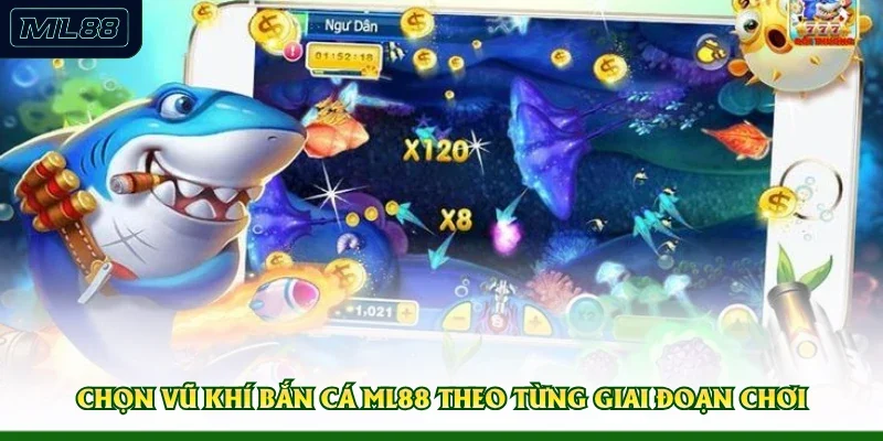 Chọn vũ khí bắn cá ML88 theo từng giai đoạn chơi 